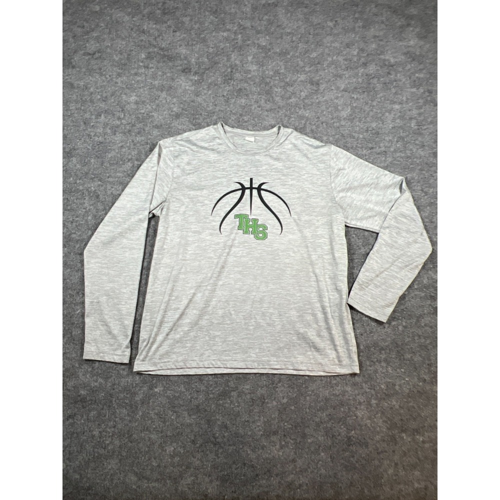 Philadelphia Eagles T-Shirt Mens L Heather‎ Gray Sport-Tek NFL Football Sports